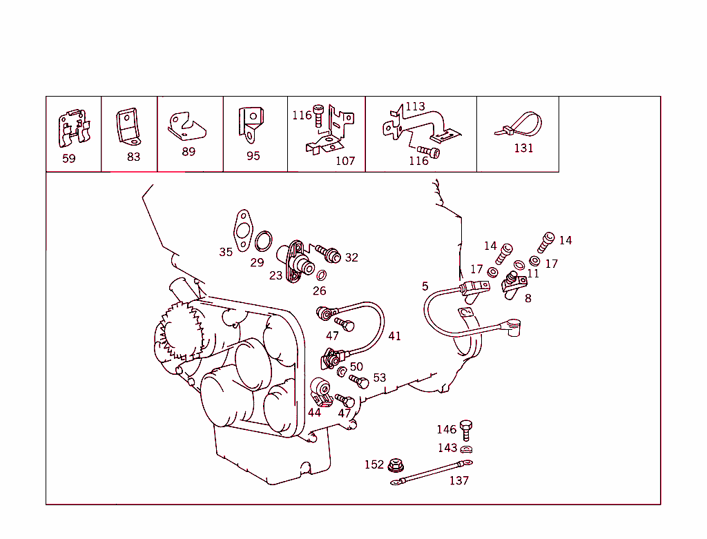 T.d.c. Sender Unit,Position Sender Unit,Knock Sensor,And Ground Strap