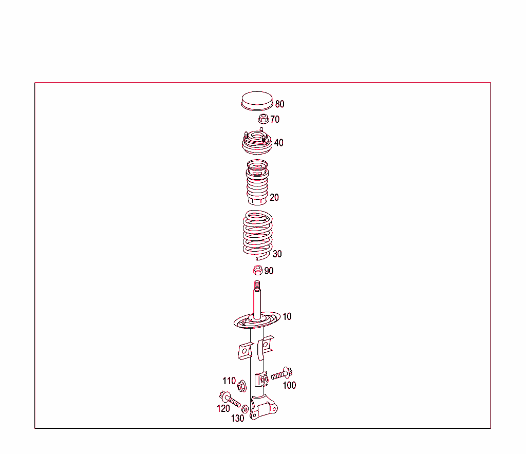 Spring Strut And Spring Strut Mounting Front