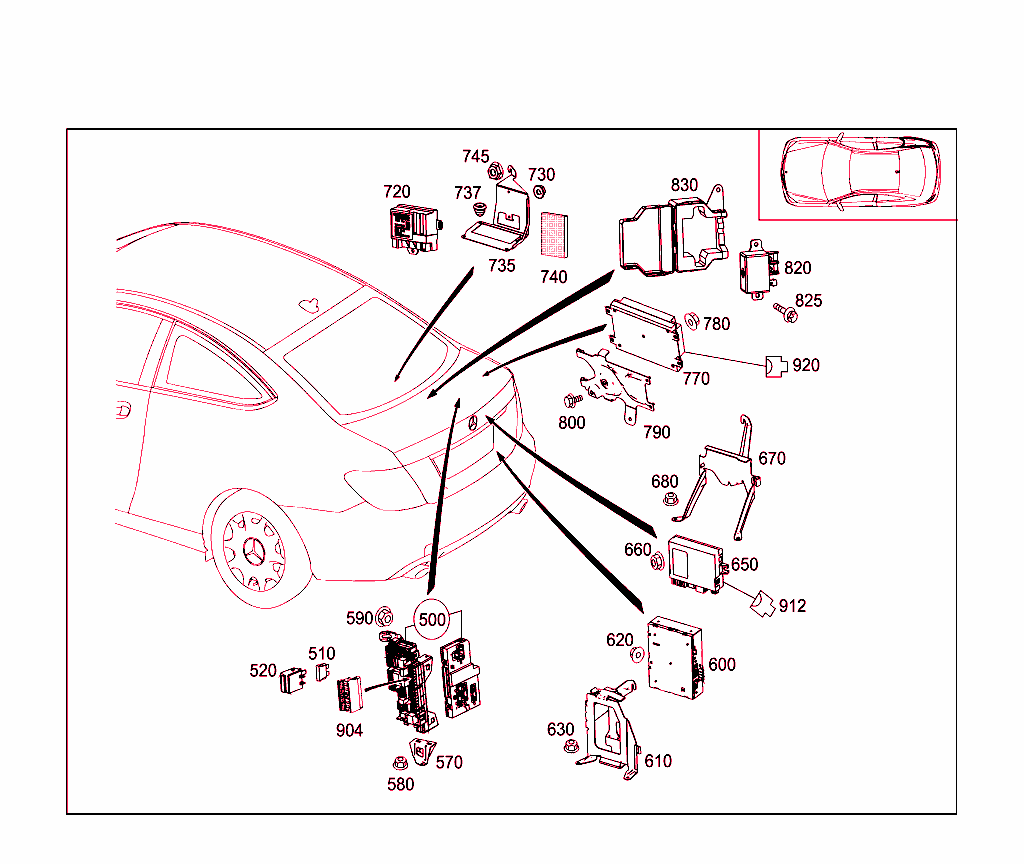 Control Modules And Relay In Trunk