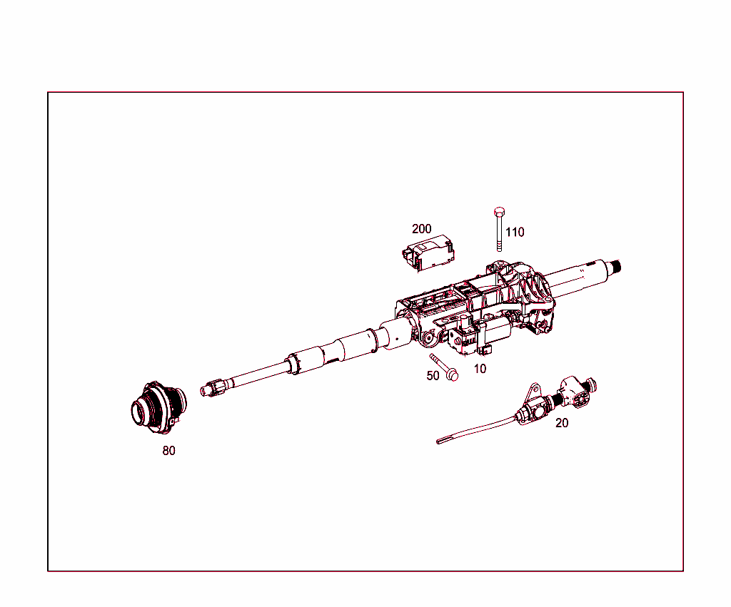 Steerg.column Jacket Tube & Steerg. Shaft
