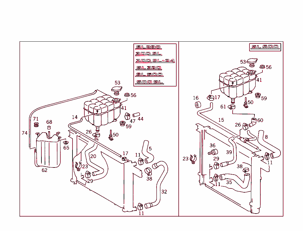 Expansion Tank,Mounting And Hoses