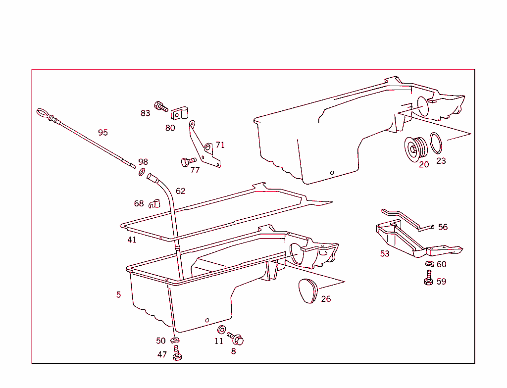 Oil Pan & Oil Level Display