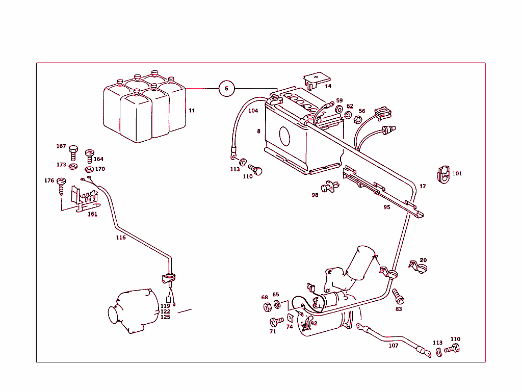 Battery,Starter/Alternator Cable
