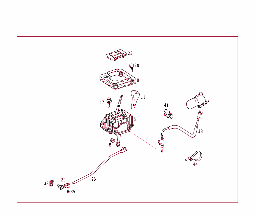 One-Touch Shift Mechanism Eletronic Five-Speed Transmission 722.6