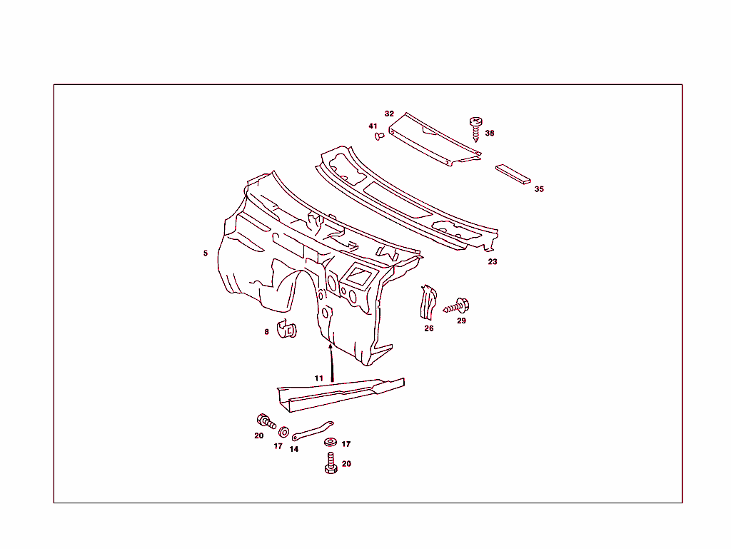 Fire Wall And Connection Parts