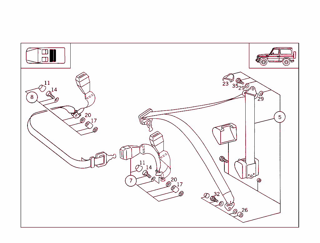 Rear Seat Safety Belt
