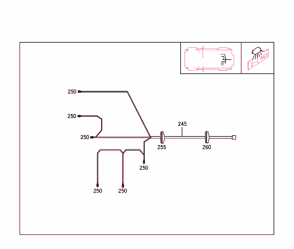 Tail Lamp Cable Harness