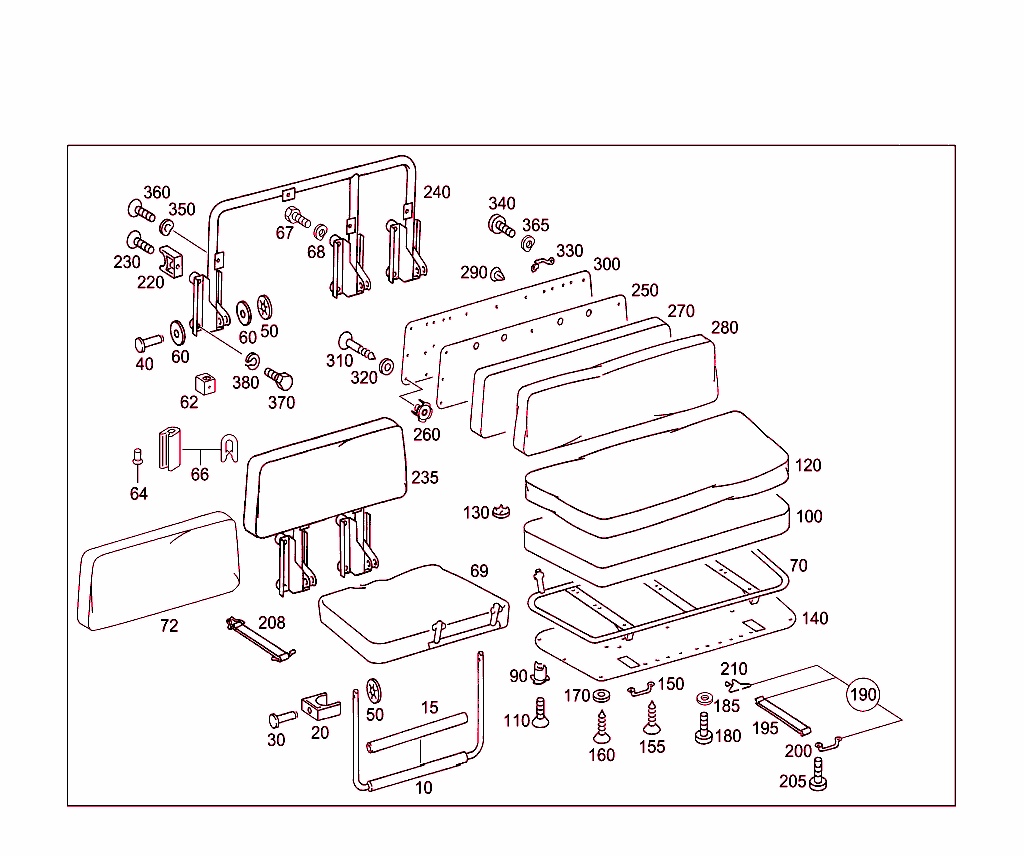 Longitudinal Seat Bench