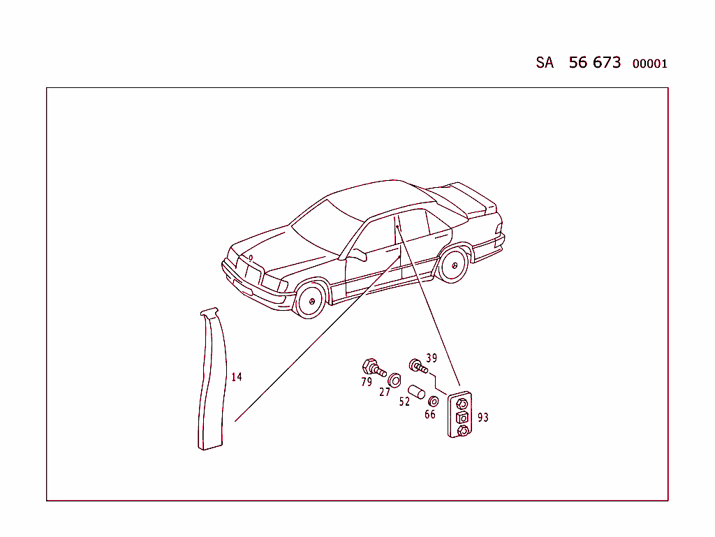 Front Seat Safety Belt Reversing Fitting Mounted Lower