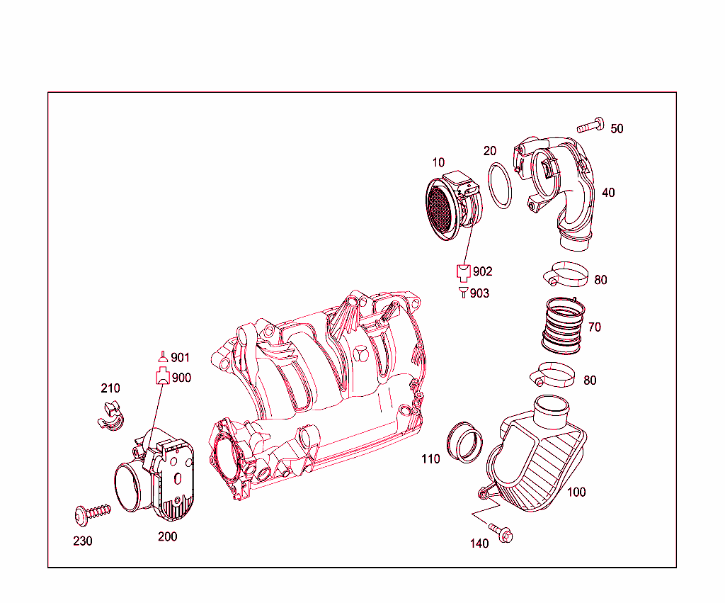 Air-Mass Sensor,Throttle Valve Actuator; Used With Motronic