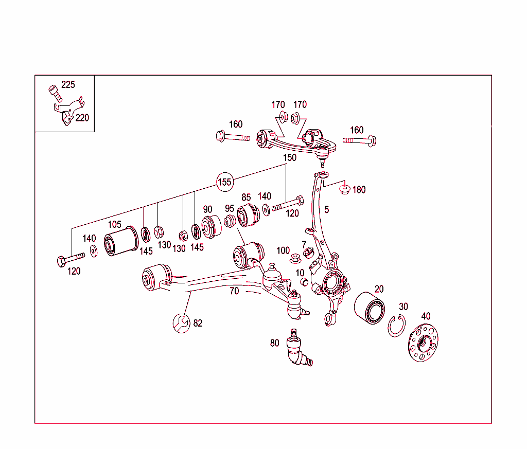 4Matic Steering Knuckle & Control Arm