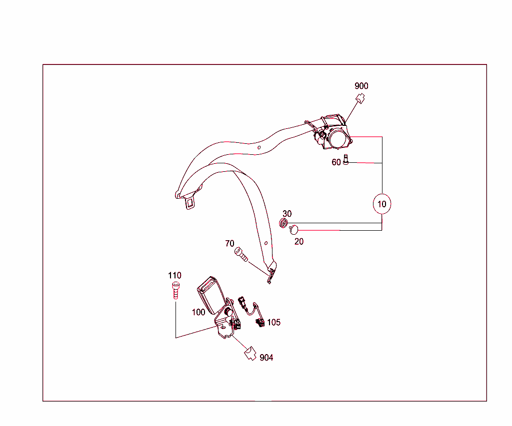 Rear Seat Safety Belt