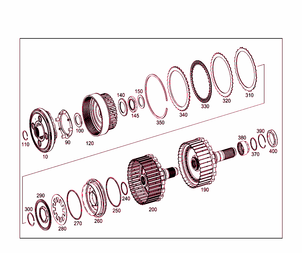 Multidisk Clutch K27, Planet. Gear Set 4