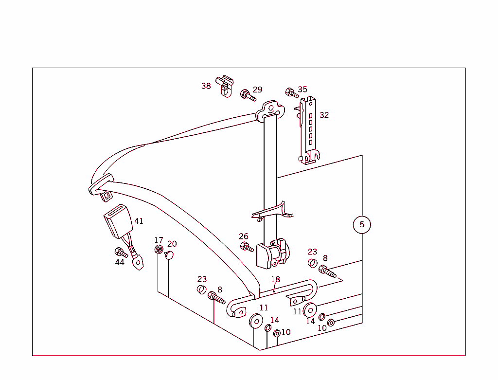Front Seat Safety Belt