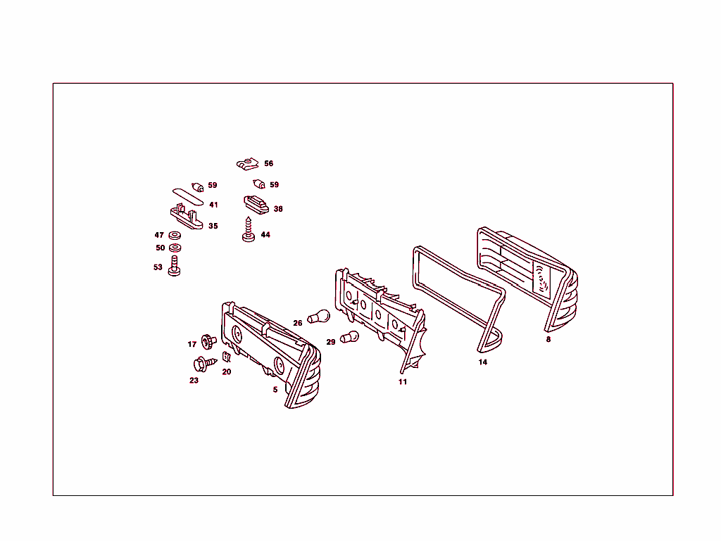 Rear Lamps And License Plate Lamp