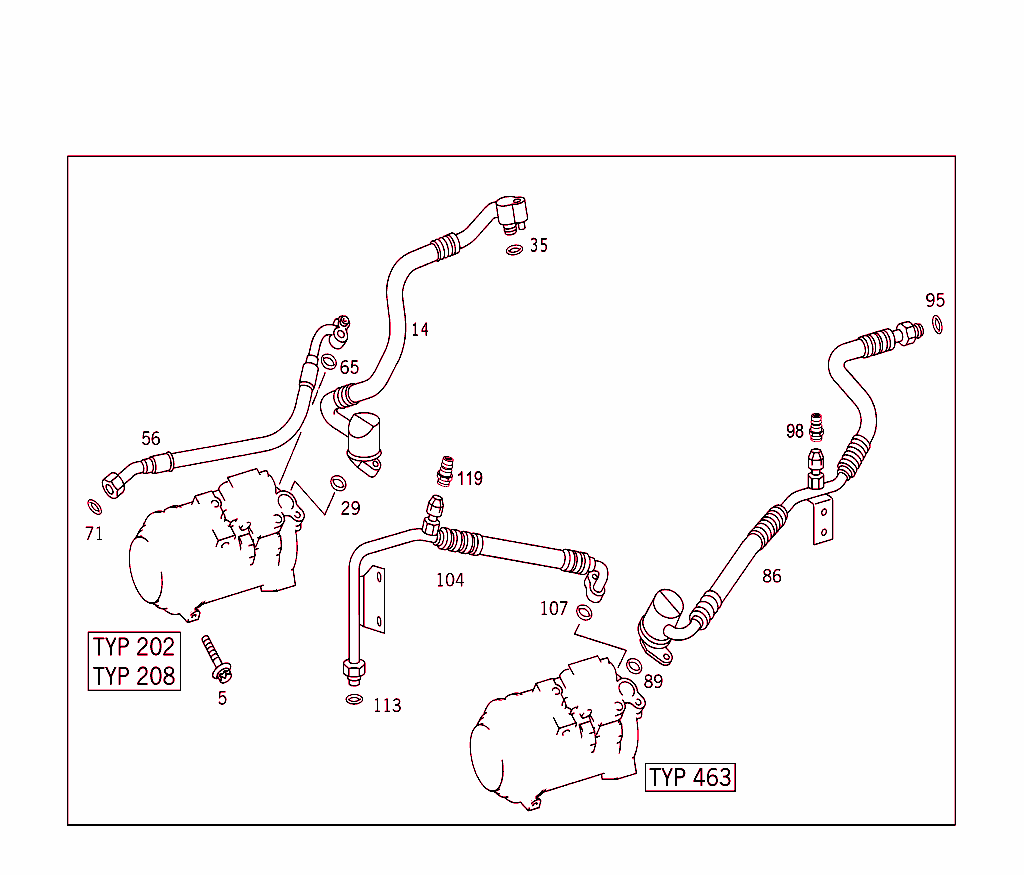Refrigerant Compressor Attachment Parts