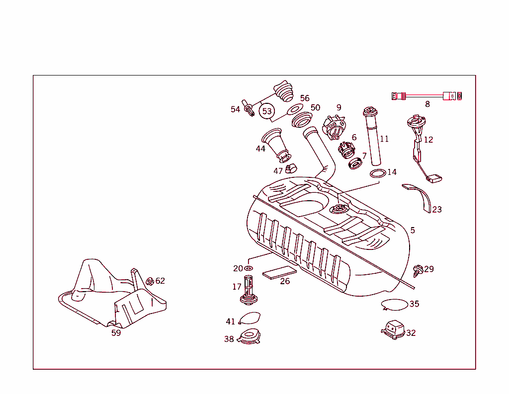 Fuel Tank With Attachment Parts