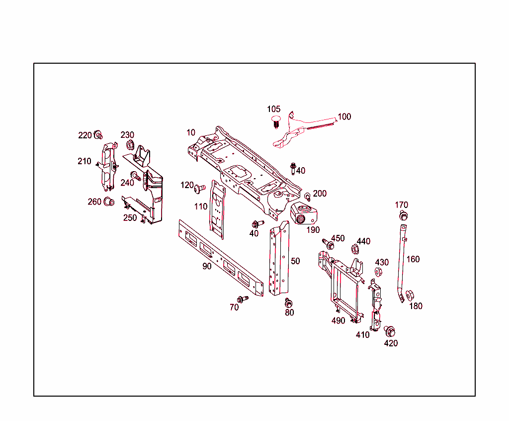 Front Stiffening And Radiator Support