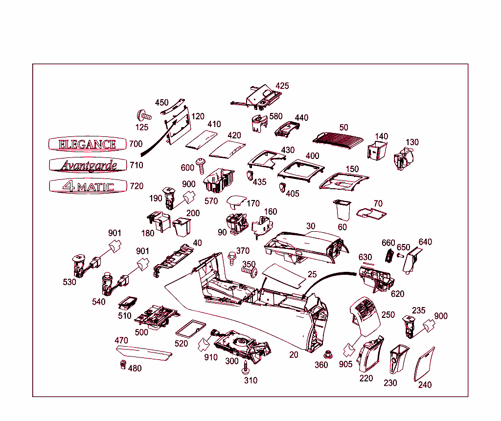 Housing With Tray, Armrest, And Ashtray