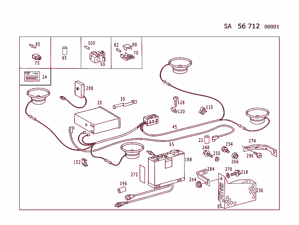 Becker "Mexico Compact Disc" Radio Set (For Type 129 See Standard Version)