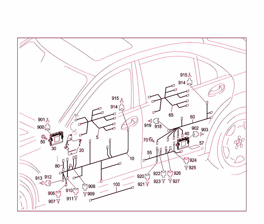 Door Wiring Harness And Door Cont.unit