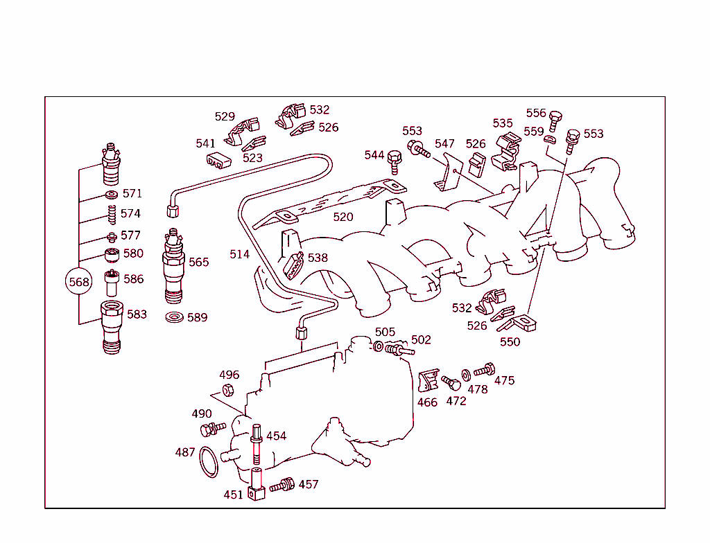 Nozzle Holder,Lines & Attachment Parts