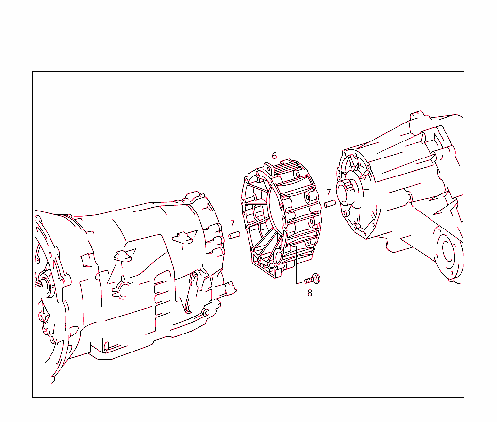 Transmission Housing, Output Flange, Parking Lock,Shift Lock,Selector Leber