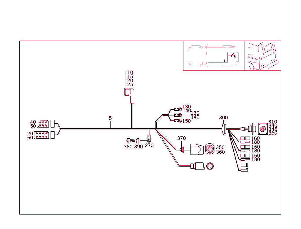 Tail Lamp Cable Harness