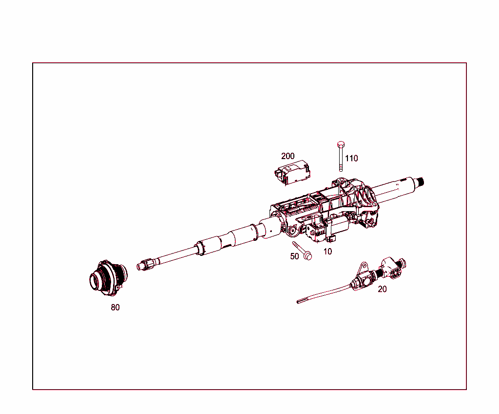 Steerg.column Jacket Tube & Steerg. Shaft
