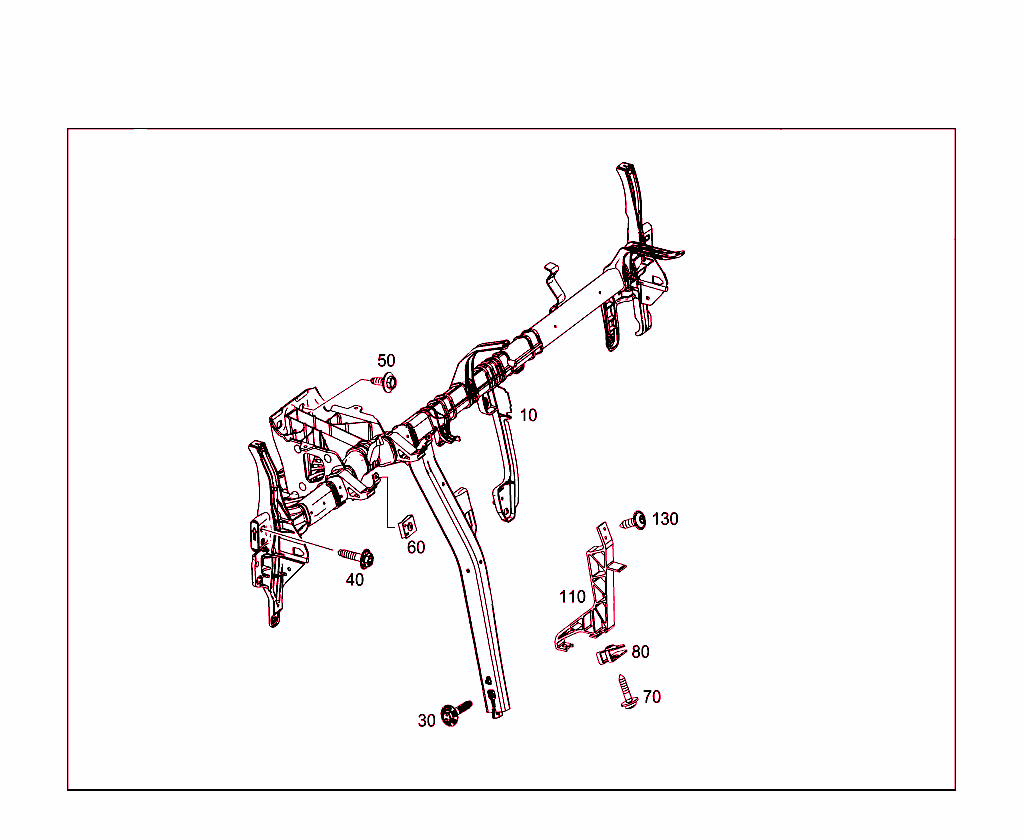 Cross Member Below Instrument Panel