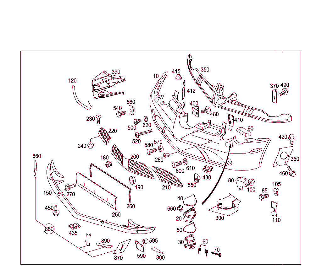 Parachoques delantero