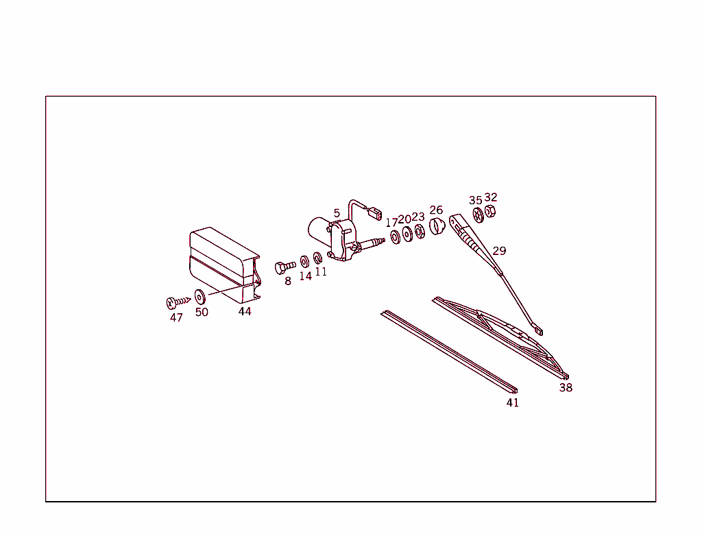 Rear Panel Door Pane Wiper