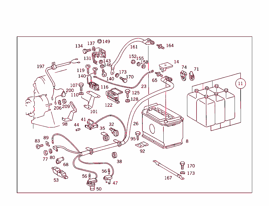 Battery,Starter/Alternator Cable