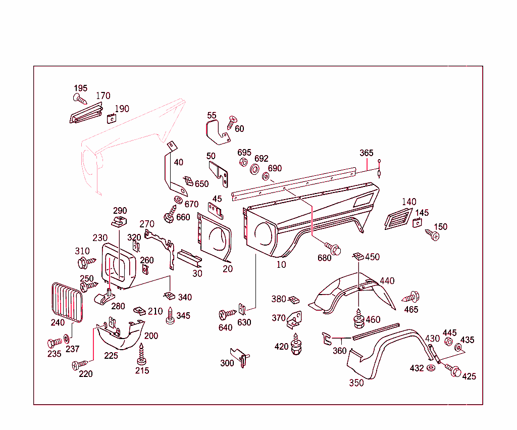 Guardabarros delantero