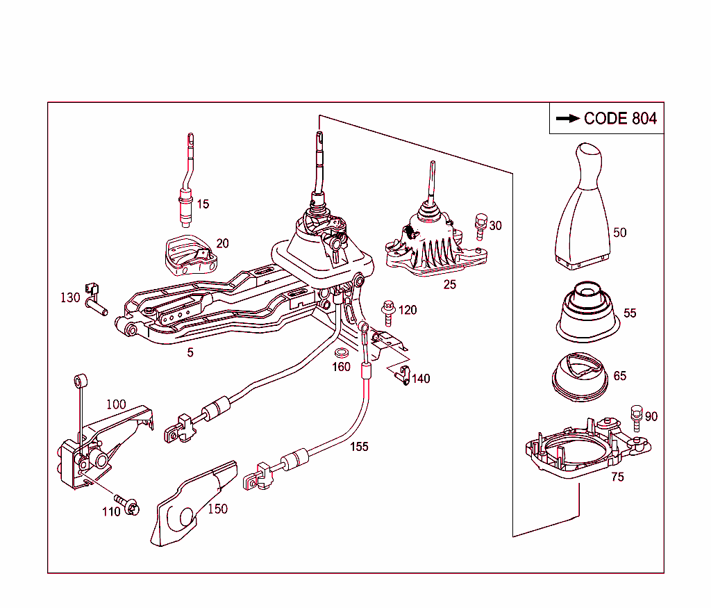 Floor Shift, Mechanical Six-Gear Transmission