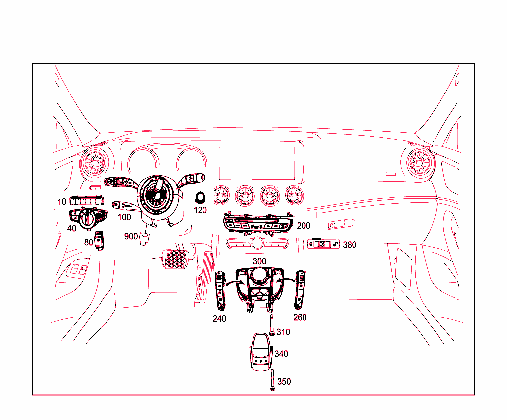 Switch In Instrument Panel And Center Console