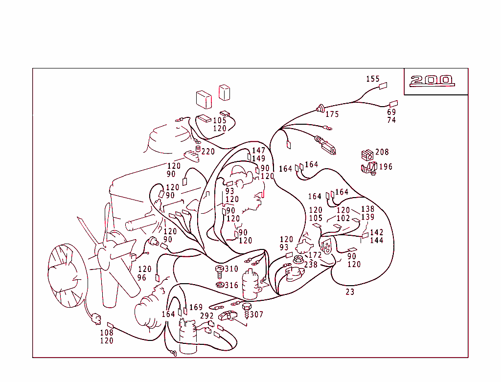 Engine Cable Harness