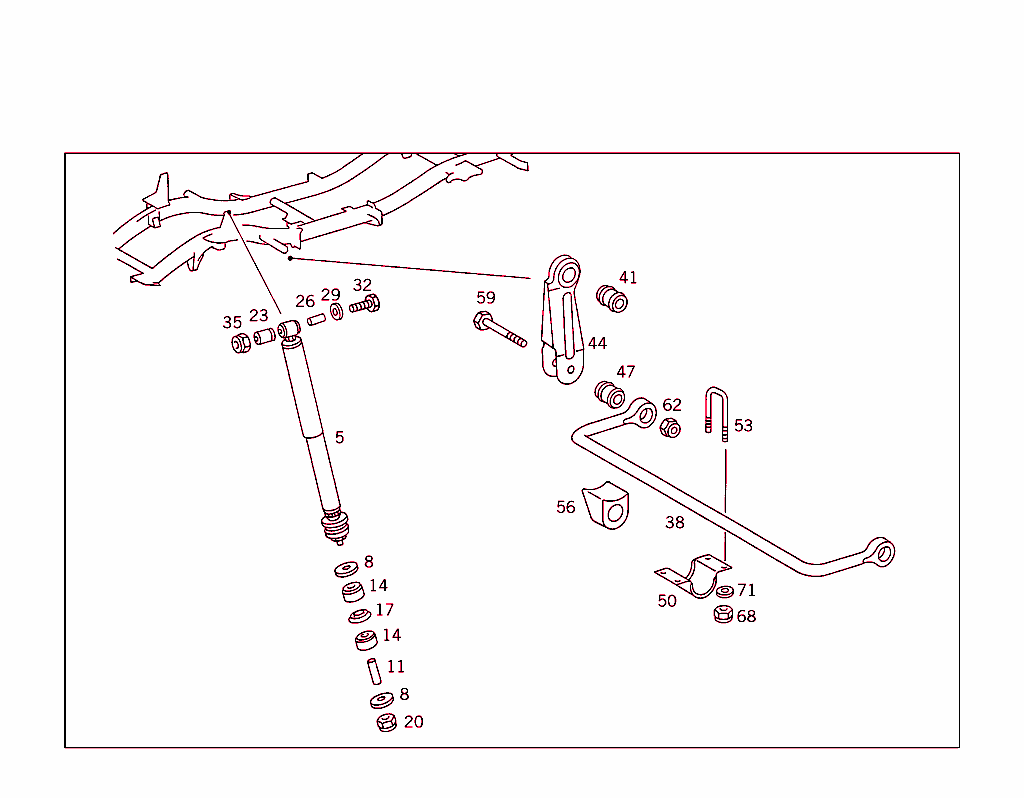 Front Axle Torsion Bar & Shock Absorbers