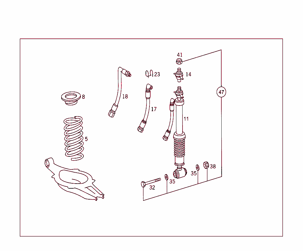 Rear Springs & Suspension Used With Self-Levelling Device & A D S