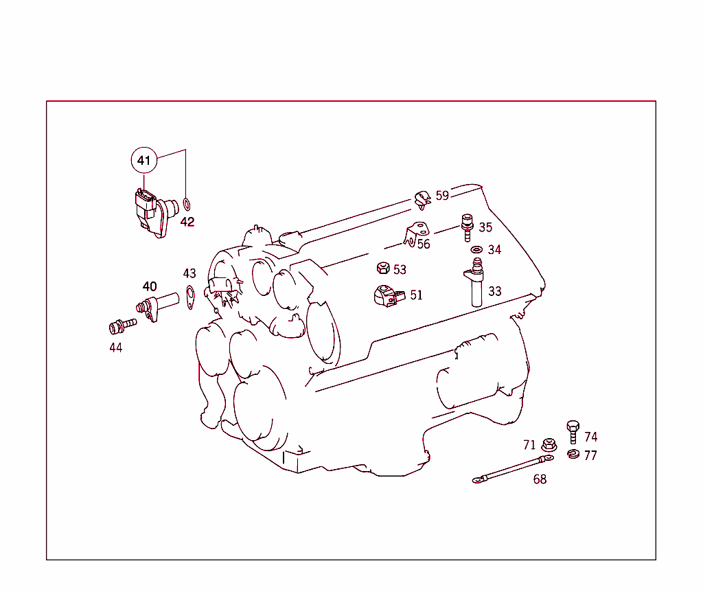 T.d.c. Sender Unit,Position Sender Unit,Knock Sensor,And Ground Strap