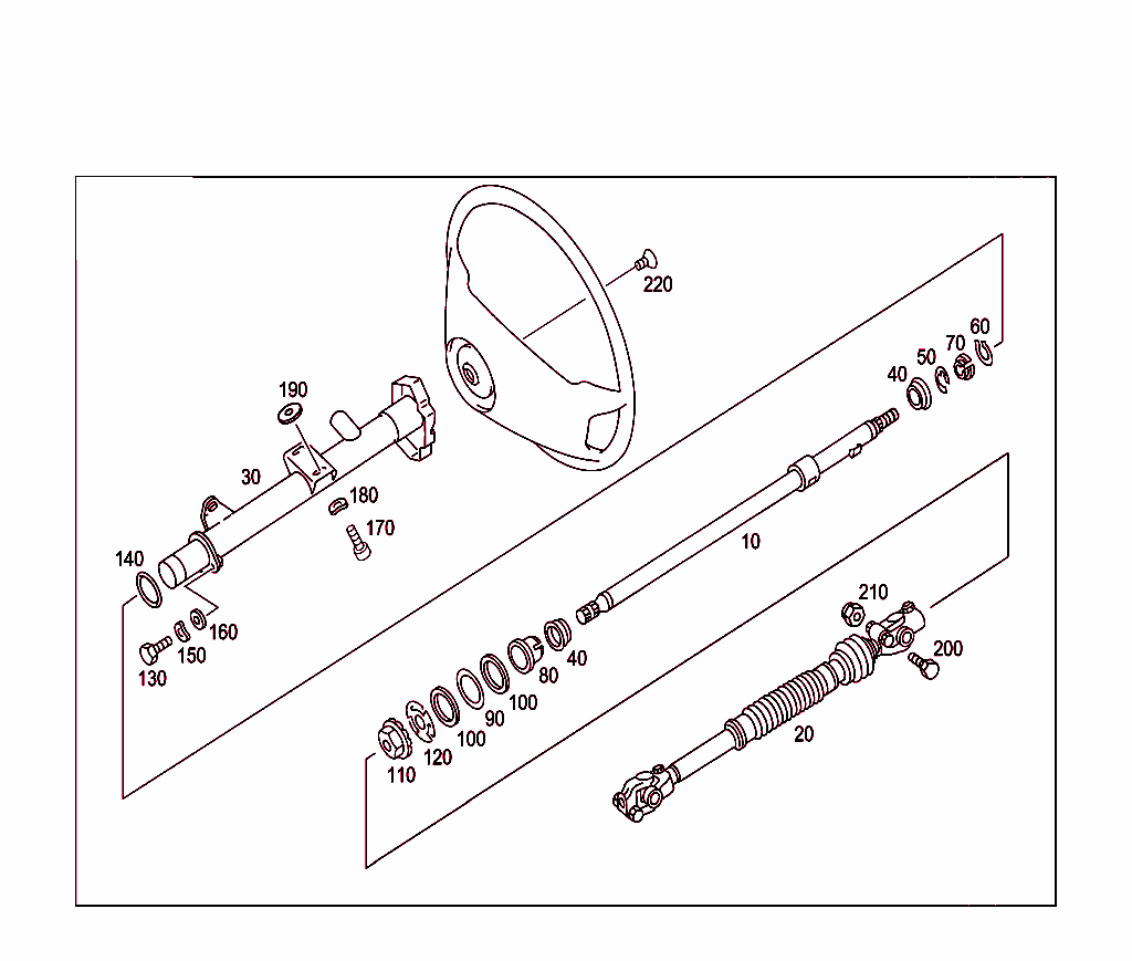 Steerg.column Jacket Tube & Steerg. Shaft
