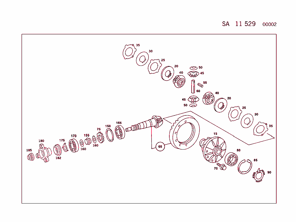 Rear Axle With  A S D  On Vehicles With, Or Less,  A B S