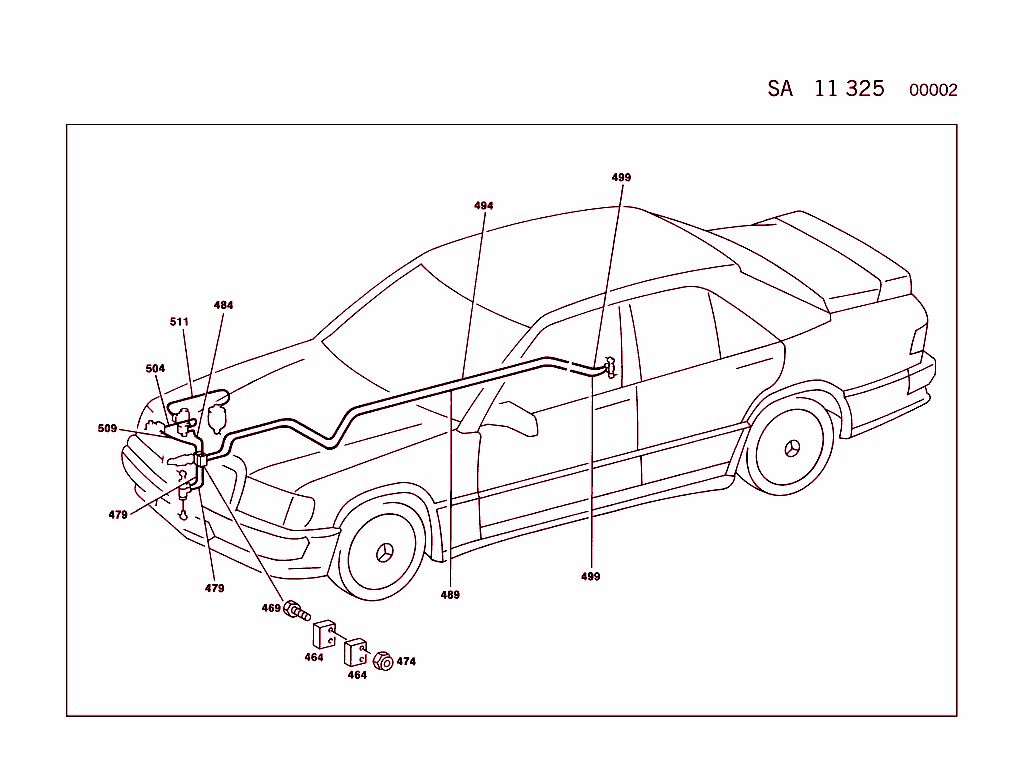 Self-Levelling Device With Level Adjustment On Front And Rear Axles (For Type R129,See Standard Version)