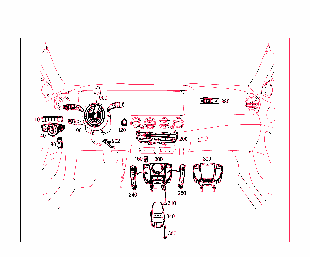 Switch In Instrument Panel And Center Console