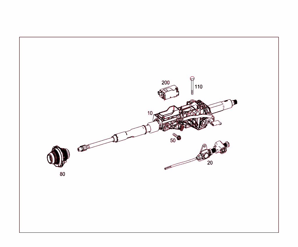 Steerg.column Jacket Tube & Steerg. Shaft
