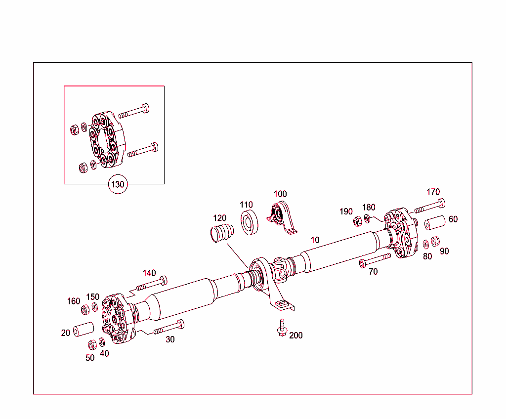 Two-Part Propeller Shaft