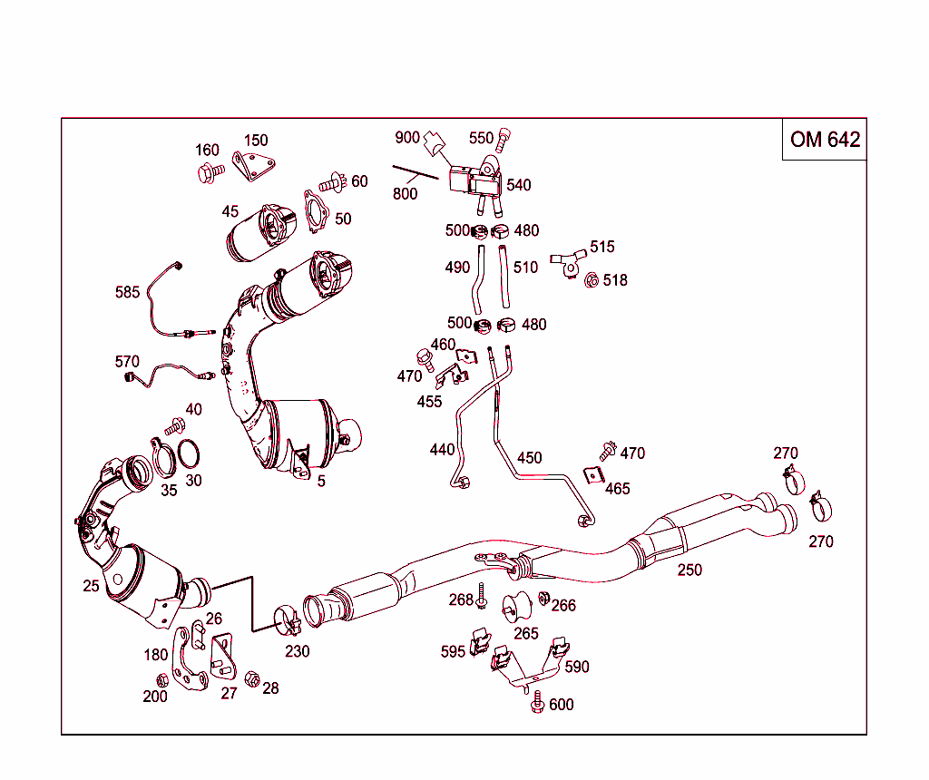 Exhaust System For Six-Cylinder Diesel Vehicles