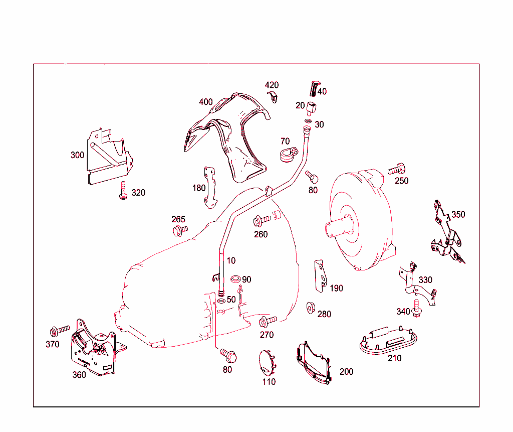 Attached Parts For Transmission, Oil Filler Pipe