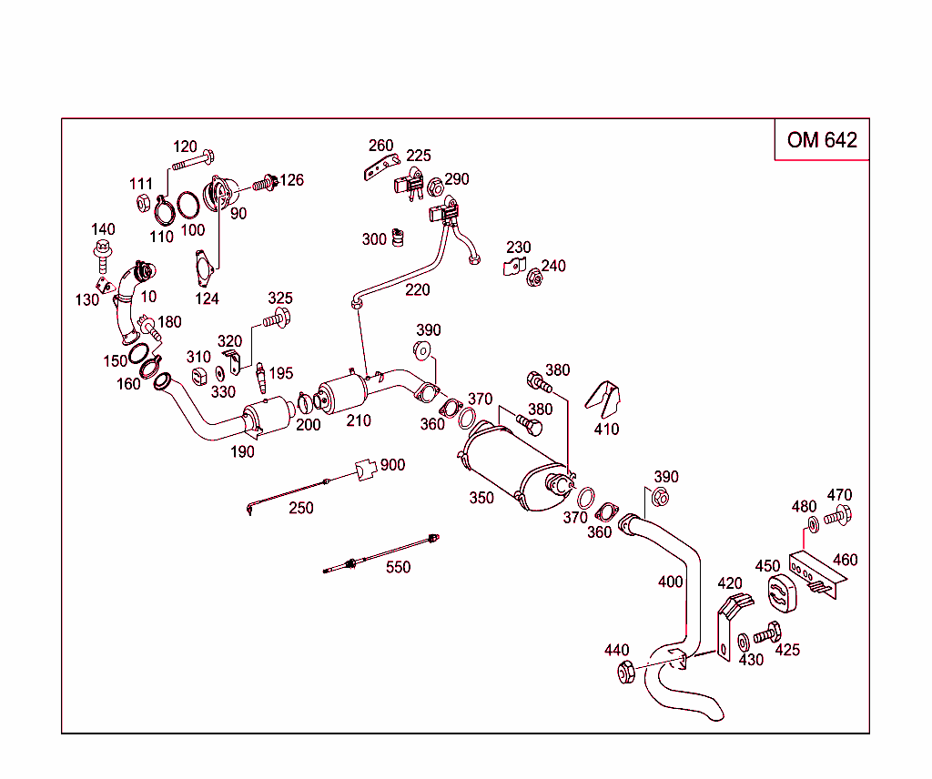 Exhaust System For Six-Cylinder Diesel Vehicles