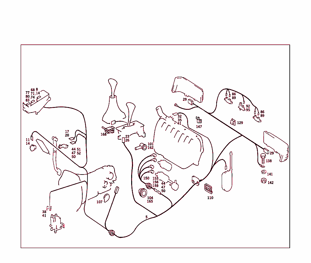 Cable Harnesses Used For Tail Lamps, Fuel Pump,And Transmission